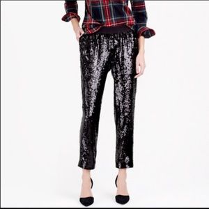 EUC!!🖤J. Crew Pull-On Sequin Pants